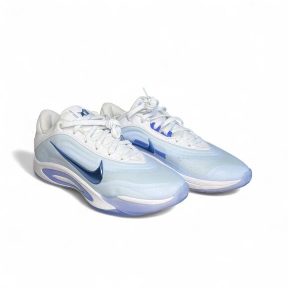 Nike Shoes Womens 8 White Light Blue A'ja Basketball Shiny Fits 7.5 New - Picture 3 of 13